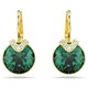 Swarovski Bella V csepp alakú arany színű fülbevaló zöld kristállyal 5735389