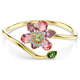 Swarovski Idyllia arany színű karperec színes kristályokkal 5709028