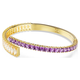Swarovski Matrix arany színű lila sárga kristályos karperec 5731049