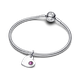 Pandora ékszer Gravírozható szív Február függő ezüst charm 794295C02
