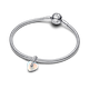 Pandora ékszer Hullócsillag és szív függő ezüst charm 794143C01