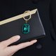 Swarovski Nyolcszög zöld kristály arany színű kulcstartó 5666643