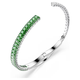 Swarovski Matrix ezüst színű karperec zöld kristállyal 5722461