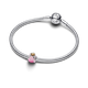 Pandora ékszer Pink tulipán ezüst charm 764352C01