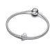 Pandora ékszer Áttört szív lakat ezüst charm 794358C00