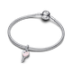 Pandora ékszer Opálos szív kulcs ezüst charm 794427C01