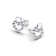 Pandora ékszer Szikrázó szív lakat ezüst fülbevaló 294419C01