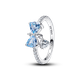 Pandora ékszer Bridgerton kék masni ezüst gyűrű 