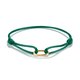 Thomas Sabo Zöld állítható textil karkötő nyitható szemmel C1210-413-34-L24V