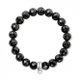 Thomas Sabo Ezüst obszidián gumis karkötő 2 X0190-023-11