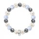 Thomas Sabo Ezüst kalcedon hematit tenyésztett gyöngy karkötő X0193-602-7