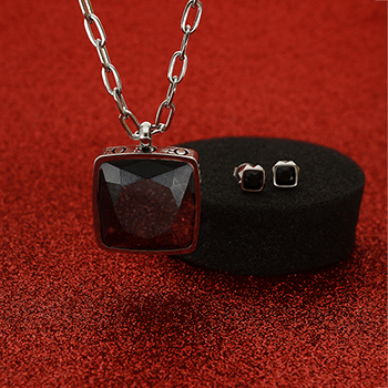 Amulet square ezüst nyaklánc