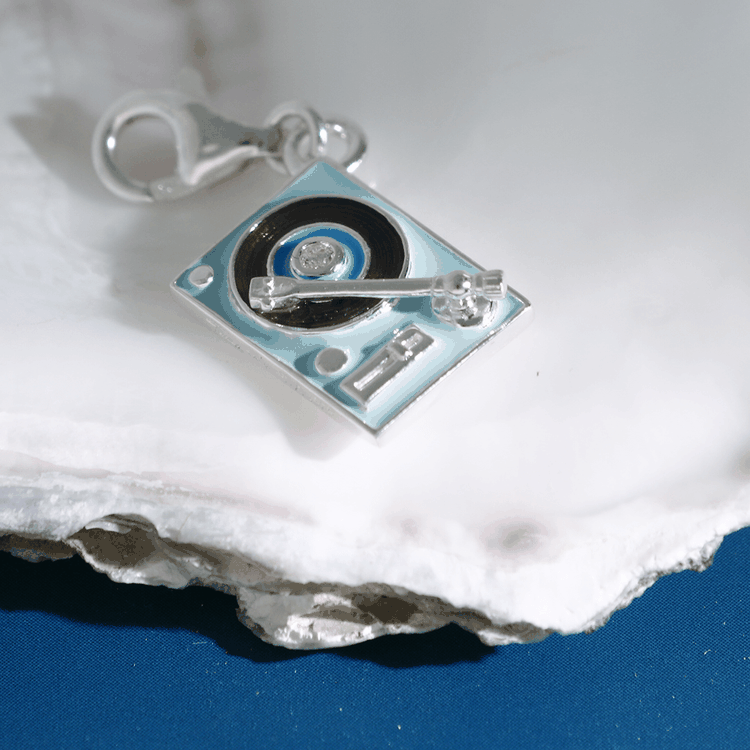 Thomas Sabo Kék lemezjátszó charm