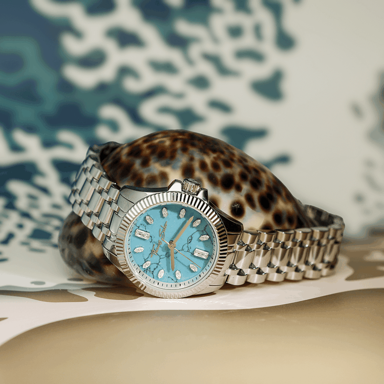 Thomas Sabo Divine Jewellery ezüst színű női karóra türkiz számlappal