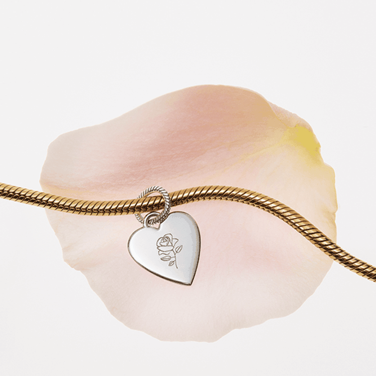 Pandora ékszer Gravírozható szív ezüst medál