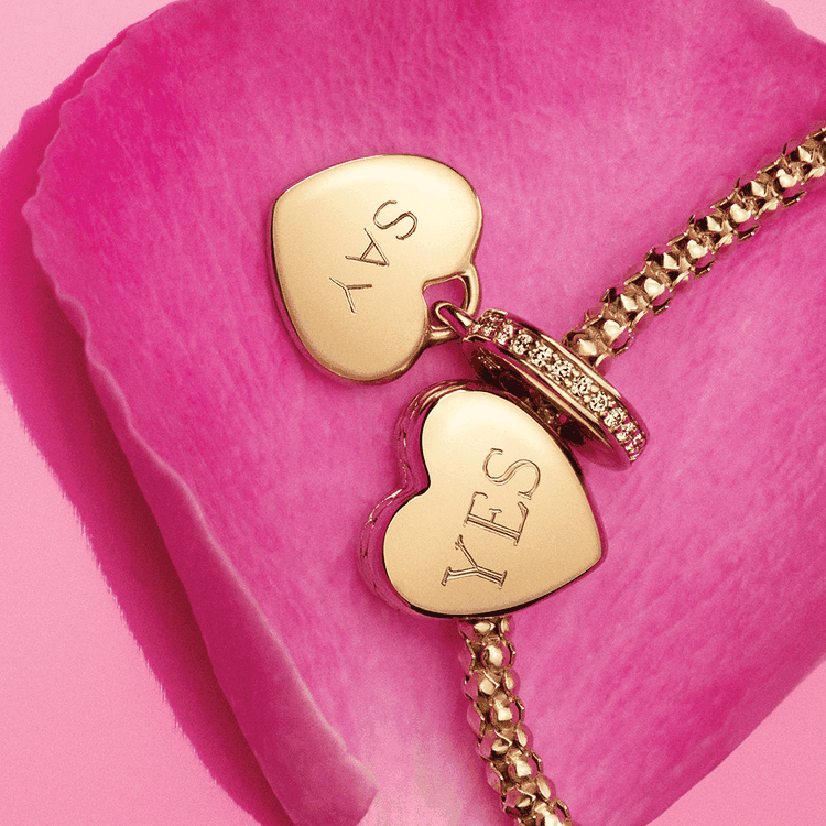 Pandora ékszer Gravírozható shine szív charm