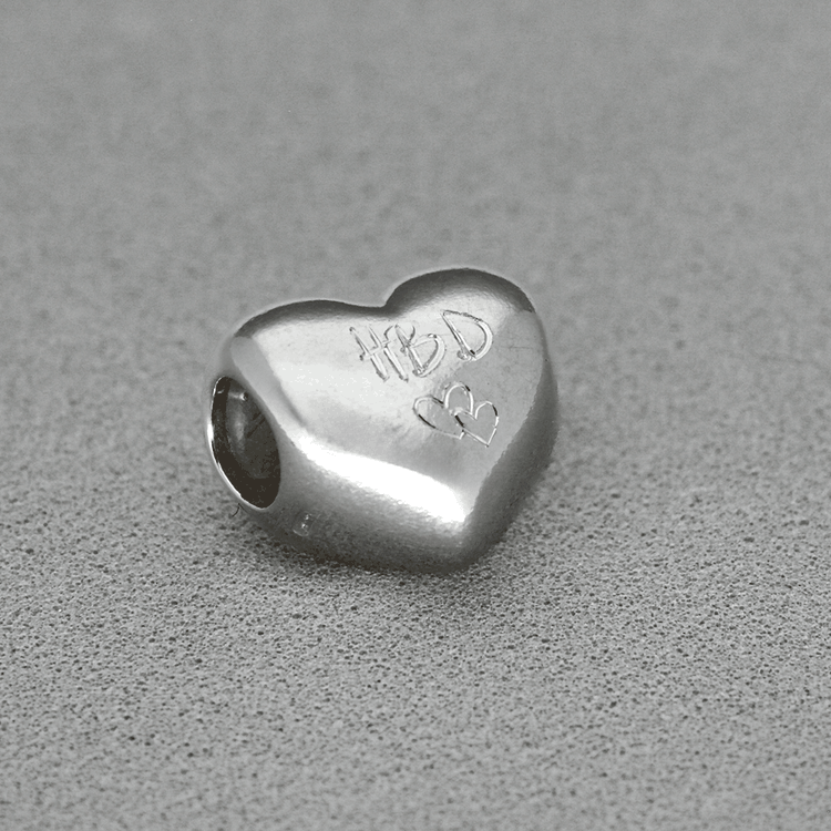 Pandora Gravírozható szív November ezüst charm