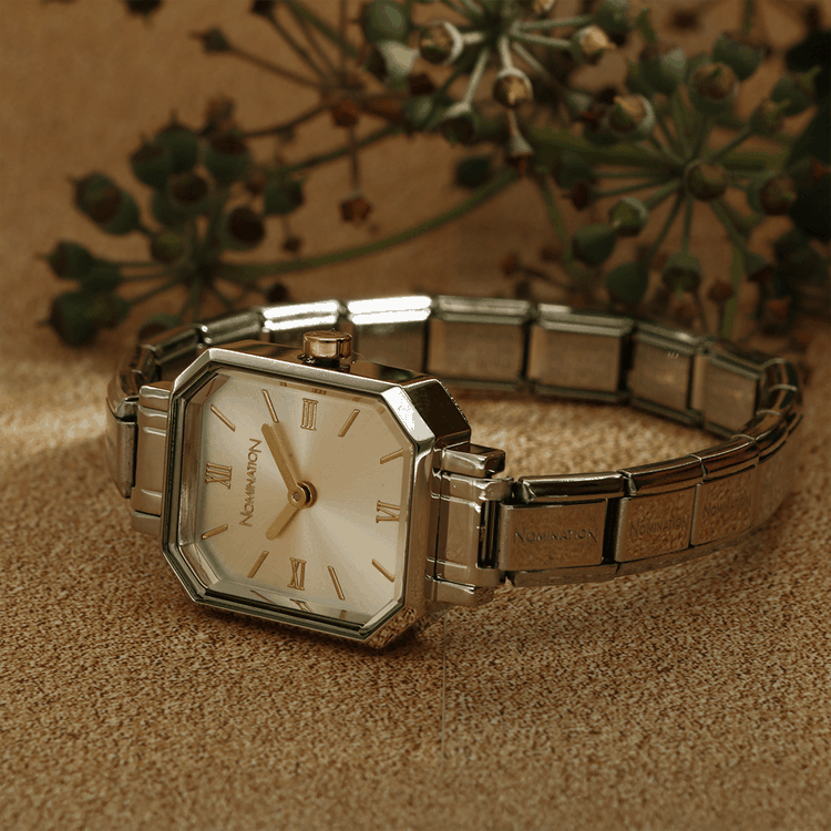 Nomination Paris bicolor számlapos szögletes ezüst színű női óra Nomination Paris bicolor nyolcszögletes ezüst színű női óra