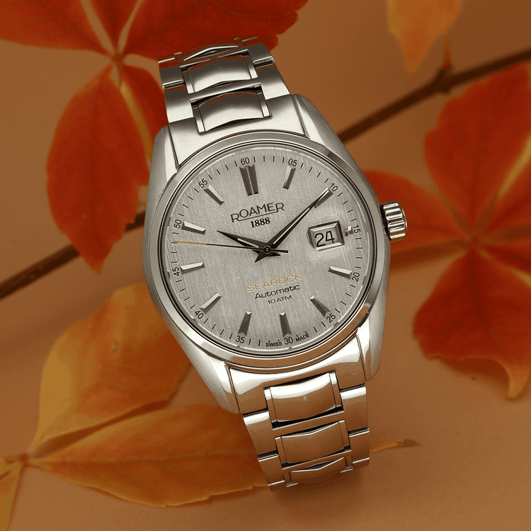 Roamer Searock II ezüst színű számlapos automata óra Roamer Searock II ezüst színű automata férfi óra