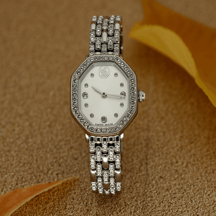 Swarovski Dextera ezüst színű női óra Swarovski Dextera octagon ezüst színű óra
