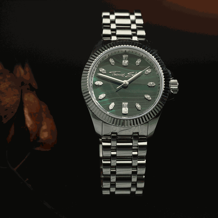 Thomas Sabo ezüst színű női óra malachit számlappal Thomas Sabo ezüst színű női óra malachit számlappal