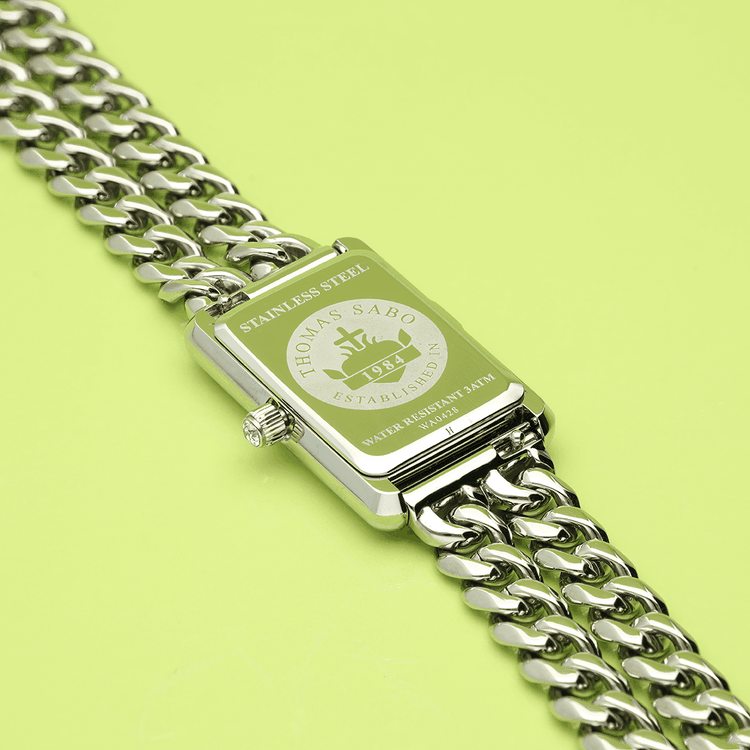 Thomas Sabo Ezüst színű téglalap alakú női óra