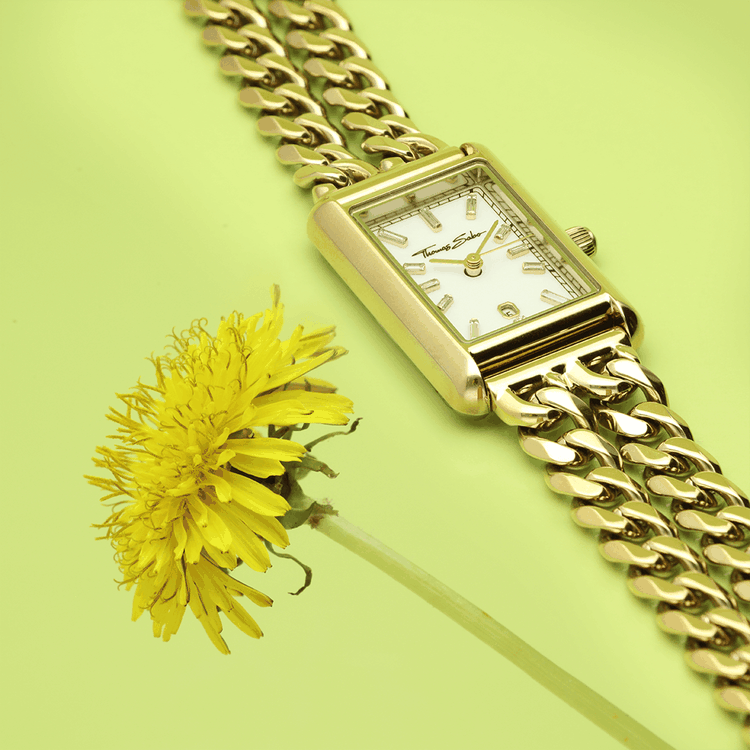 Thomas Sabo Arany színű téglalap alakú női óra