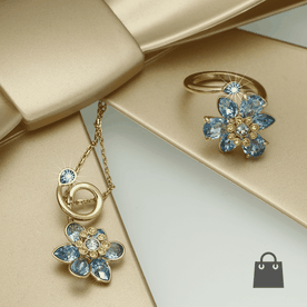 Swarovski Idyllia Nyaklánc gyűrű szett - szett