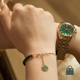 Thomas Sabo aranyszínű óra és karkötő szett - szett