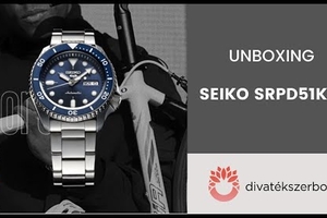 SEIKO 5 Sports fémcsatos, kék számlapos férfi búváróra - SRPD51K1