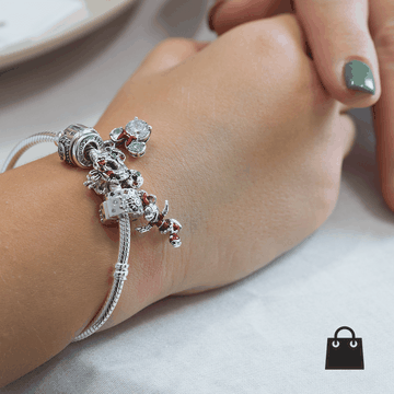 Pandora karkötő Disney charmokkal - szett