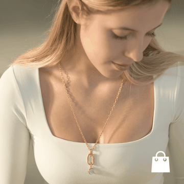 Pandora shine nyaklánc opálfényű hold medállal - szett