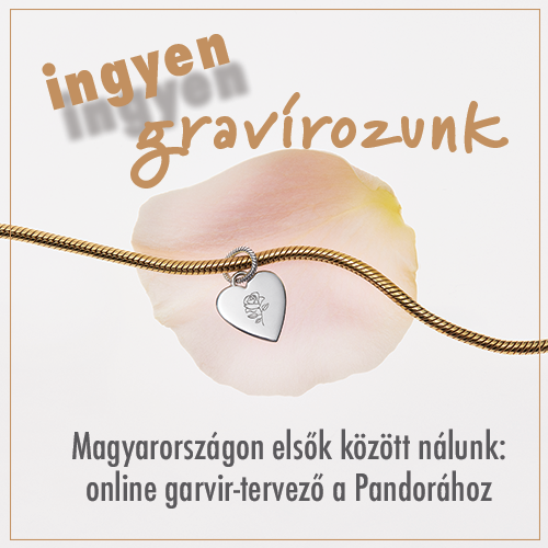 Pandora online gravír tervező