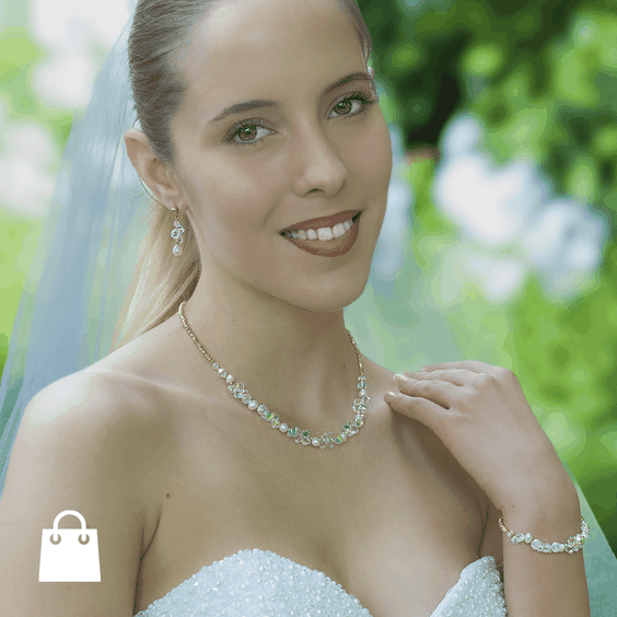 Coeur de Lion Dancing Crystals arany és gyöngy szett - szett