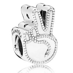 Pandora ékszer Béke ezüst charm