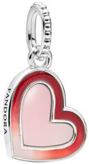 Pandora Szeretet aszimmetrikus szíve charm