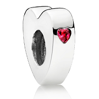 Pandora ékszer Két szív ezüst spacer cirkóniával