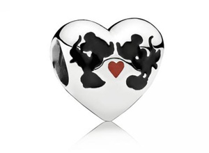 Pandora - Disney Minnie és Mickey csók charm