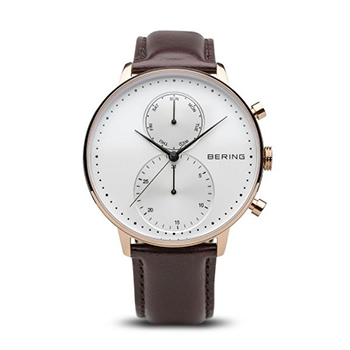 Bering Classic barna rozé férfi karóra
