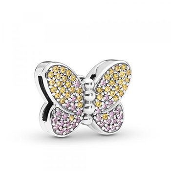 Pandora Fényűző pillangó klip charm