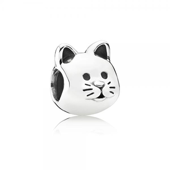 Pandora ékszer macska ezüst charm