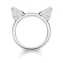 Thomas Sabo ezüst gyűrű macskafülekkel