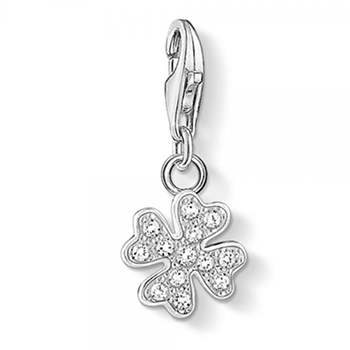 Thomas Sabo charm club négylevelű lóhere ezüst charm cirkóniával