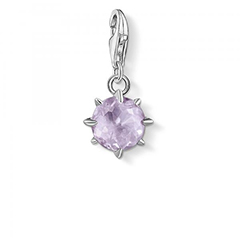 Thomas Sabo június születéskő ezüst charm halványlila kővel