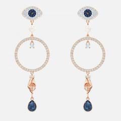Swarovski rozé fülbevaló
