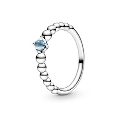 Kéké köves gyöngyös gyűrű július