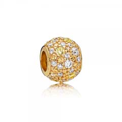 Pandora arany gömb charm