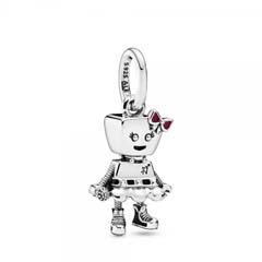 Pandora ezüst robot charm
