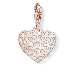 Thomas Sabo rozé arabeszk szív charm