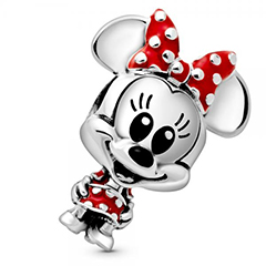 Pandora ékszer Disney piros ruhás Minnie charm